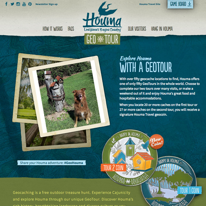 Houma Geo Tour Website