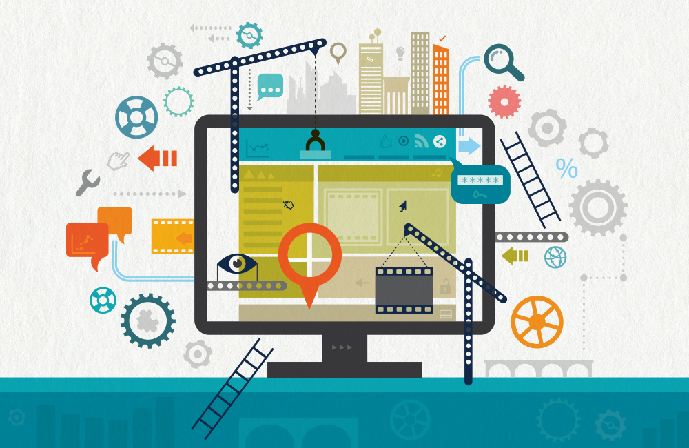 Optimizing Your Website During Down Time concept illustration